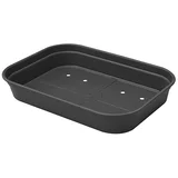 Posoda za sajenje Elho Green Basics (36 x 26 x 6 cm, plastičen, črna)