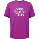 Nike Tehnička sportska majica 'Track Club' ljubičasta / bijela