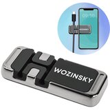 Wozinsky Samolepilni magnetni nosilec za telefon z organizatorjem kabla, črn, (22005276) | Shoptok.si