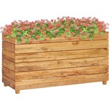  Visoka greda 100x40x55 cm reciklirana tikovina in jeklo | Shoptok.si