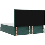  Okvir kreveta s madracima tamnozeleni 180x200cm baršunasti | shoptok.hr