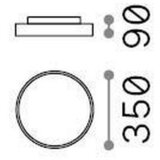 Ideal Lux STROPNA LED-SVETILKA Halo PL 3150 lm 3000 K Slike