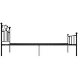  Posteljni okvir črn kovinski 90x200 cm, (20606602) | Shoptok.si