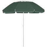  Suncobran za plažu zeleni 300 cm | shoptok.hr