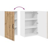 vidaXL zidni kuhinjski ormarić zidne umjetnički hrast 50 x 31 x 80 cm | shoptok.hr