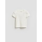 Reserved Rebrasta majica kratkih rukava s vezom - krem | shoptok.hr