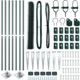 vidaXL šesterokotna ograja zelena 1x10 m jeklo | Shoptok.si