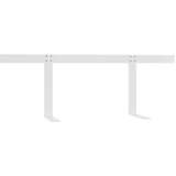  Naslonjalo za kavč iz palet belo 110 cm železno, (20707686) | Shoptok.si
