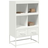 vidaXL Visoka omara bela 68,5x39x111,5 cm hladno valjano jeklo | Shoptok.si