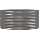 vidaXL Visoka greda siva 291x140x68 cm prašno premazano jeklo | Shoptok.si