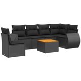  The Living Store Vrtna sedežna garnitura 7-delna z blazinami črn poli ratan - Vrtna Sedežna Garniture, (21443207) | Shoptok.si