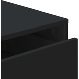  Kutna komoda s ladicama crna 40x41x76 cm od konstruiranog drva | shoptok.hr