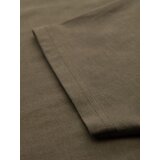 Ombre Men's BASIC classic cotton T-shirt with a serape neckline - dark olive | Eponuda.ba