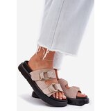 Big Star Women's Suede Slippers With Decorative Buckles | ePonuda.com