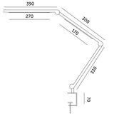  LED prigušiva stona lampa TENUIX FOLD LED/20W/230V 3000-6500K crna | Eponuda.com