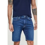 PepeJeans Jeans kratke hlače moški, mornarsko modra barva