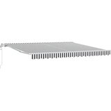 Tenda na automatsko uvlačenje antracit i bijela 400 x 300 cm | Eponuda.com