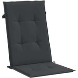  Jastuci za vrtne stolice 4 kom crni 120 x 50 x 3 cm od tkanine | shoptok.hr