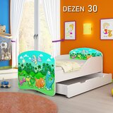  dečiji krevet drveni 140x70cm sa fiokom i gratis dušek 45 dezena | Eponuda.com