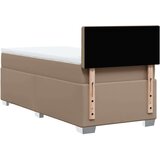 Krevet s oprugama i madrac cappuccino 90x200 cm od umjetne kože | shoptok.hr