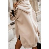 Fenzy Široka Pamučna Majica S Kapuljačom, Krem | shoptok.hr
