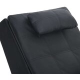  Masažni počivalnik z blazino črno umetno usnje | Shoptok.si