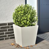 vidaXL Vrtna sadilica bijela 40x40x40 cm čelična Cijene