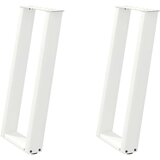  Noge za konzolni stol u obliku slova U 2 kom bijele | shoptok.hr