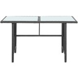 Poli 5-dijelna vrtna garnitura od poliratana s jastucima crna | shoptok.hr