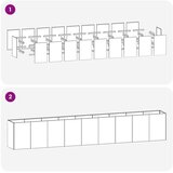 Vrtna saksija Rđa 360 x 40 x 60 cm Otporni čelik - Otporni čelik 360 x 40 x 60 cm | shoptok.hr