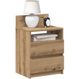 Furnova Nočna omarica z 2 predaloma artisan hrast 40x33x60 cm, (21925797) Cene