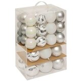  Set novogodišnje dekoracije bela srebrna 60 kom | Eponuda.com
