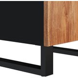  Komoda s vratima 40 x 31 x 75 cm od masivnog drva bagrema | shoptok.hr