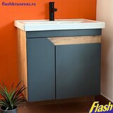  Sa umivaonikom konzolni Antracit i Drvo - ALEGRO 55cm | ePonuda.com