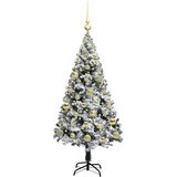 vidaXL Umestno božično drevo Zelena 120 cm PVC, jeklo in plastika | Shoptok.si