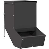 vidaXL Hranilnica za zajce Črna 17.5 x 26 x 28.5 cm | Shoptok.si
