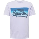 Superdry Majica plava melange / ljubičasta