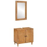 vidaXL Set namještaja za kupaonicu Zidne 2 pcs Smeđa 62 x 33 x 58 cm Cijene