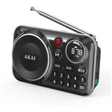 Akai radio prijenosni FM, BT, baterija, LED, REC, MicorSD, USB, crni APR-500BK | shoptok.hr