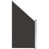 PANEL za ogradu WPC 95 x (105 - 180) cm crni | shoptok.hr