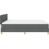  LED Box Spring Krevet Tamno siva 180 x 200 cm tkanina | shoptok.hr