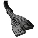 Be Quiet! CPH-6610 12VHPWR PCI-E adapter kabel (12-pinsko napajanje, 1 konektor, navoj na svakoj žici, 60 cm, crni) Slike