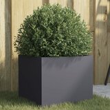 vidaXL Cvetlično korito antracit 32x30x29 cm hladno valjano jeklo | Shoptok.si
