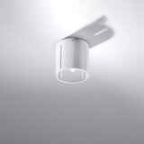 Nice Lamps bela stropna svetilka s kovinskim senčnikom vulco – Cene