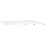  Za krevet bijela 200 x 200 cm od masivne borovine | shoptok.hr