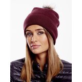Wool Fashion Italia Cap-AT-CZ-171701.37-burgundy | Shoptok.si