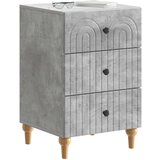  Noćni ormar Betonska siva 43x 41 x 66,5 cm Konstruirano drvo | shoptok.hr