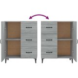  Komoda boja hrasta sonome 69,5 x 34 x 90 cm konstruirano drvo | shoptok.hr