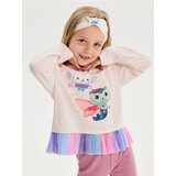 Sinsay Pamučna majica dugih rukava s volanom od tila Gabby's Dollhouse Cijene