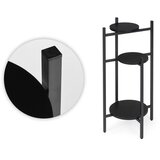 ModernHome metalni stalak za cvijeće trokatni, crni | shoptok.hr
